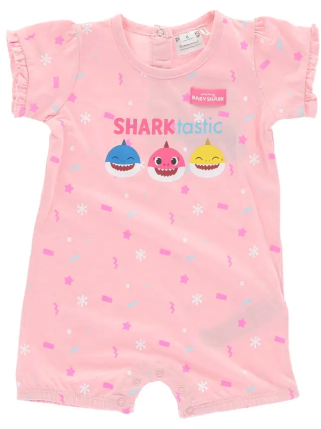 Givova Nickelodeon Babyshark Shortama/babypakje, Roze, 6 maanden (68)