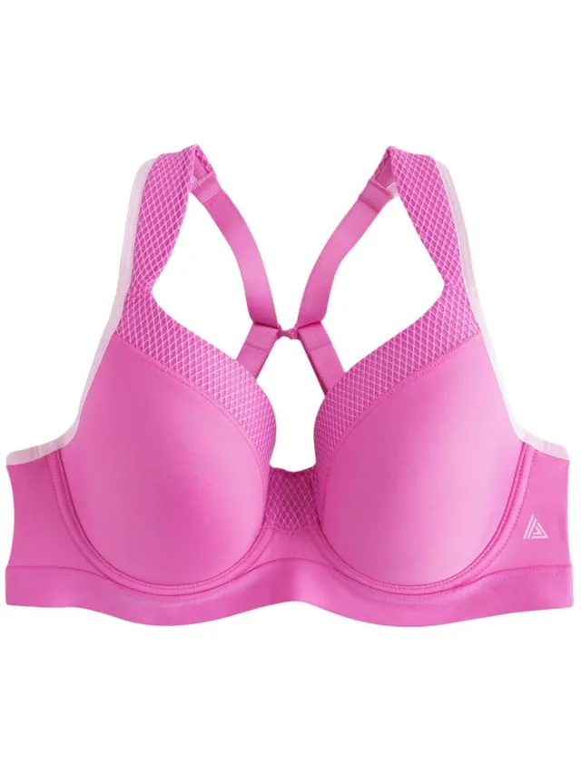 Next Dames - Active high-impact Dry Tech B-G sportbeha met beugel en volledige cups - Roze Pink