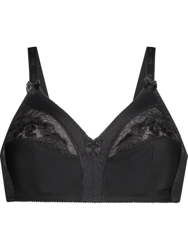 Hunkemöller Dames Lingerie Niet-voorgevormde bh zonder beugel Sara - Zwart