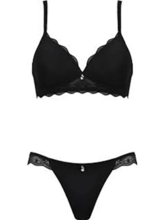 Naturana Soft bh met kant - 5194 - Zwart