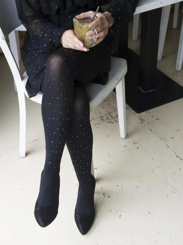 Bonnie Doon Dames - Panty's - Chic Tights - Zwart - L (40/42)