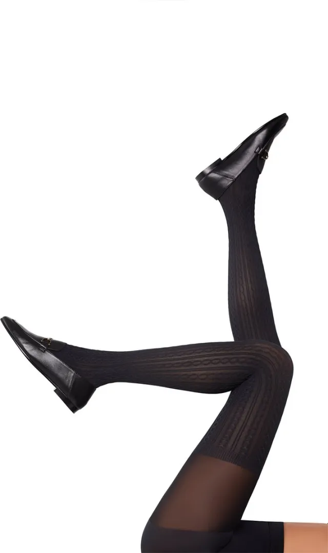 Penti OVER KNIT Panty 30 Denier - BRUIN Crème