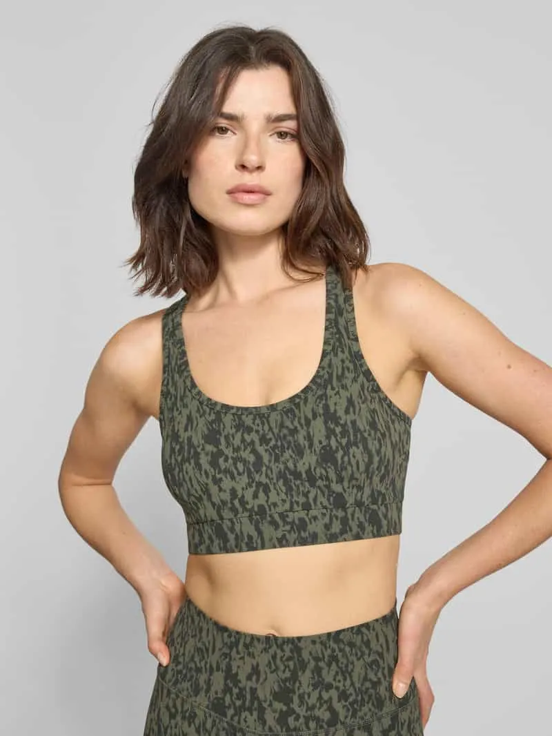 Varley Bustier met racerback, model 'ALWAYS SELMA' olijfgroen, foto 5