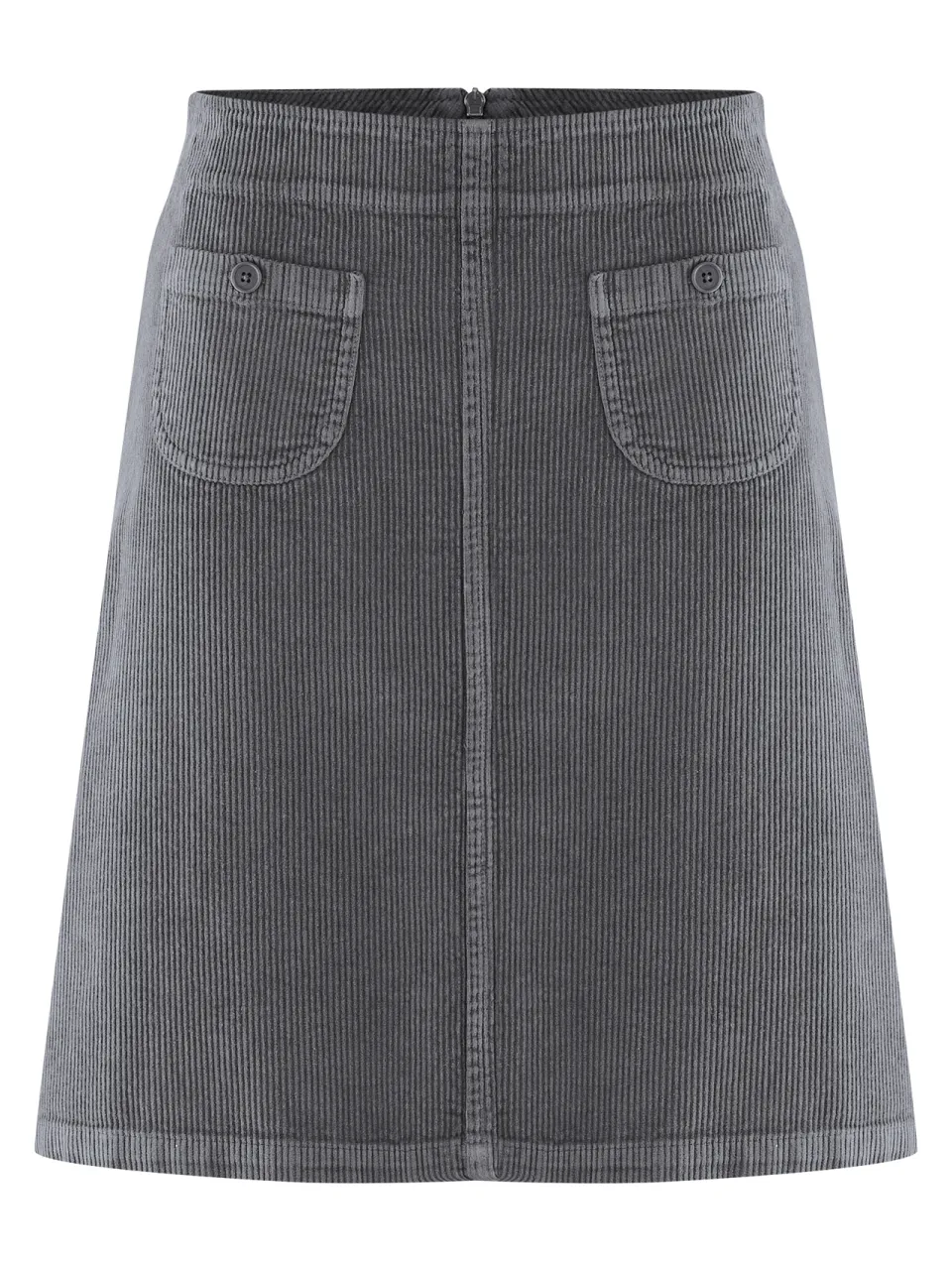 HempAge dames vegan Rok Simple Cord Leisteengrijs grijs, foto 2