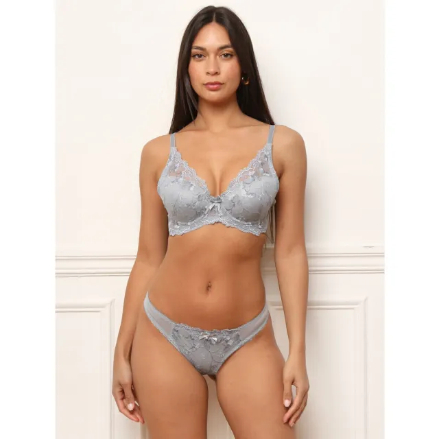 La Modeuse gewatteerde bh 75362 grijsblauw