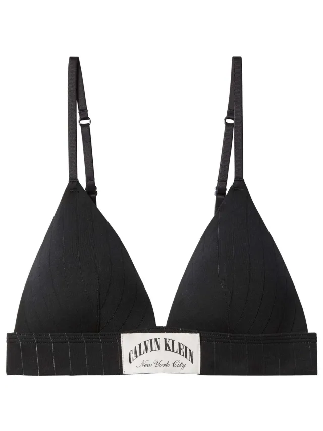 Calvin Klein Lightly Lined Triangle bralette zwart