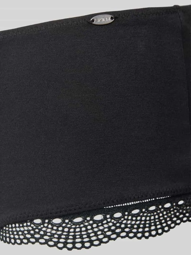 SKINY Broek met gehaakt kant, model 'Classic Cotton' zwart, foto 3