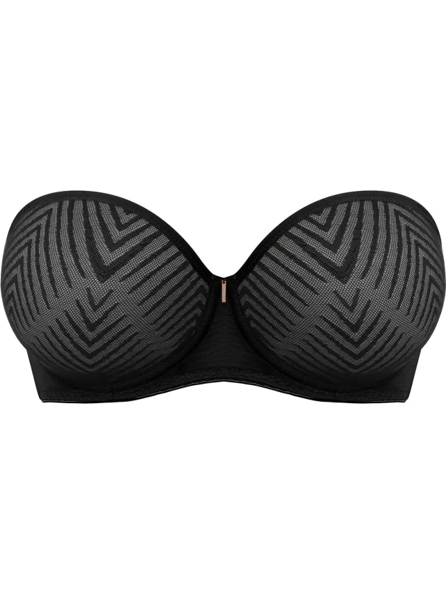 Freya TAILORED- Dames Strapless & multiway Beha- BLACK ZWART