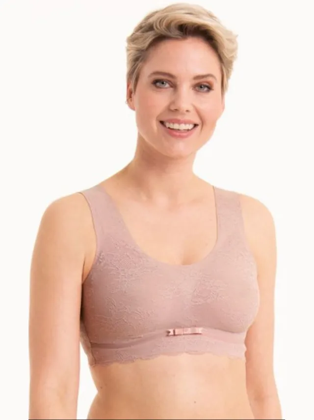 Anita Essential Lace Bralette Rosewood - Roze