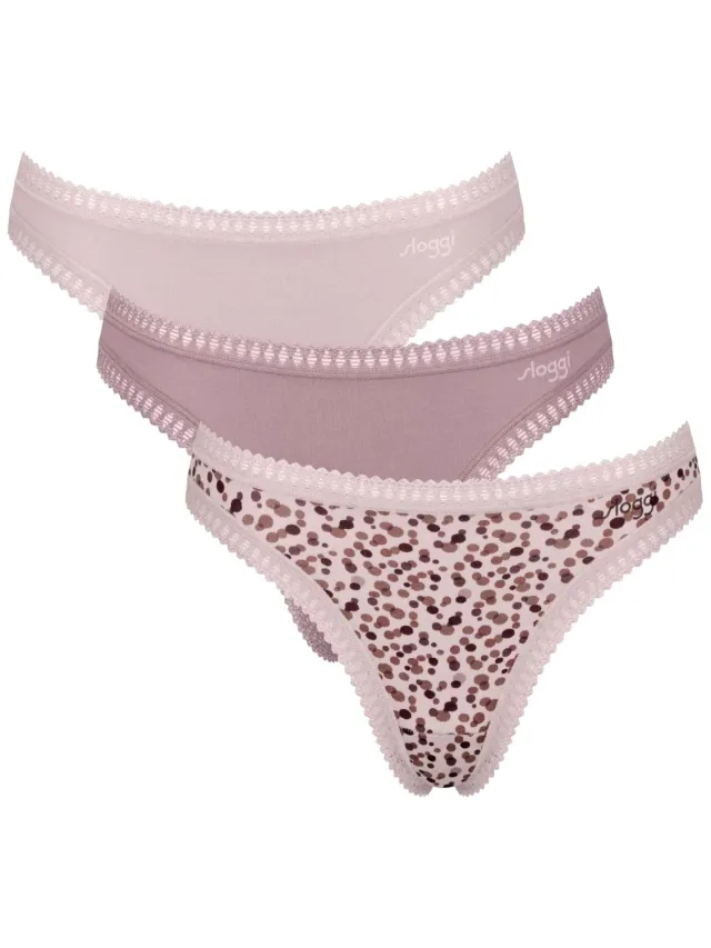 Sloggi GO Crush string set van 3 roze, foto 2