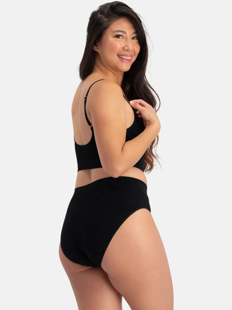 Bamboo Basics Fenna naadloze bh top zwart, foto 3