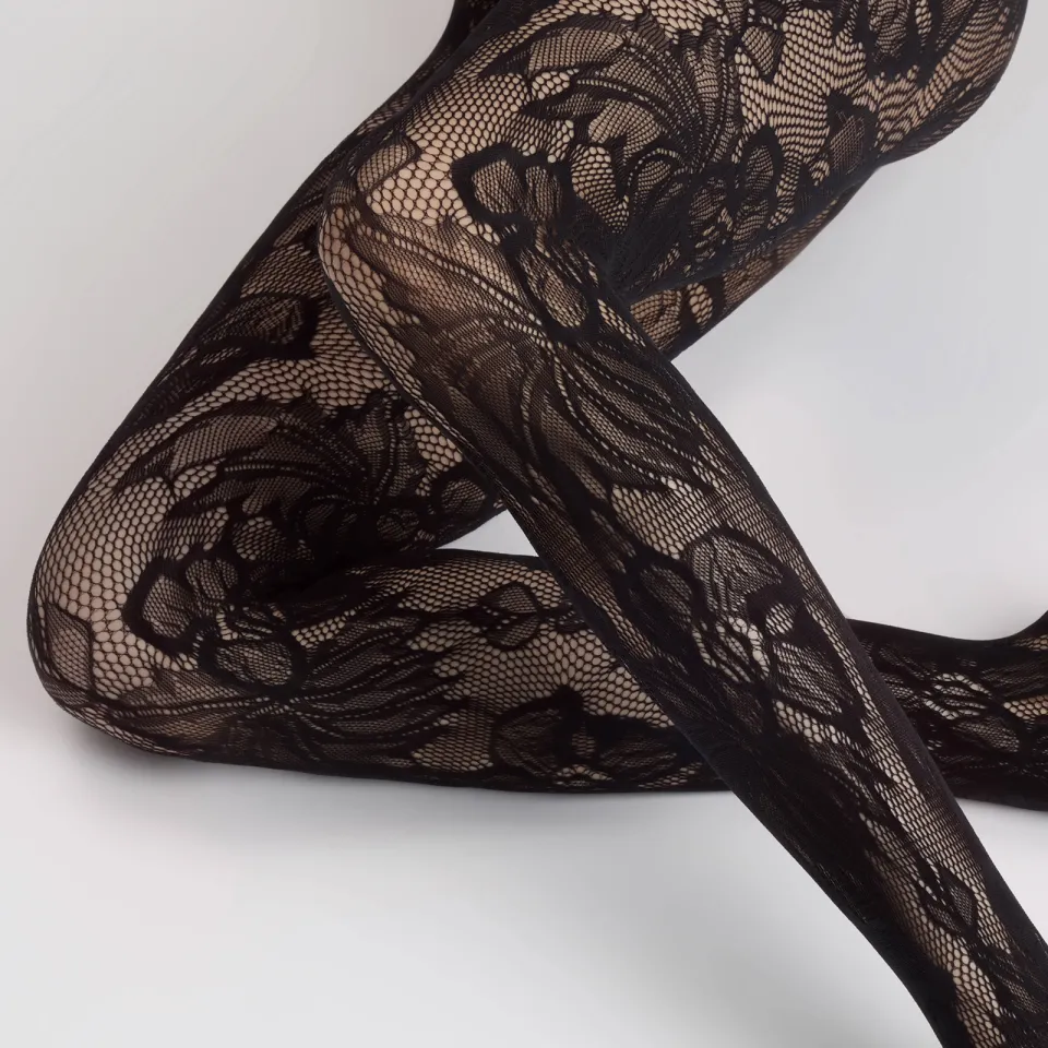 panty Hudson Playful Flower zwart, foto 3
