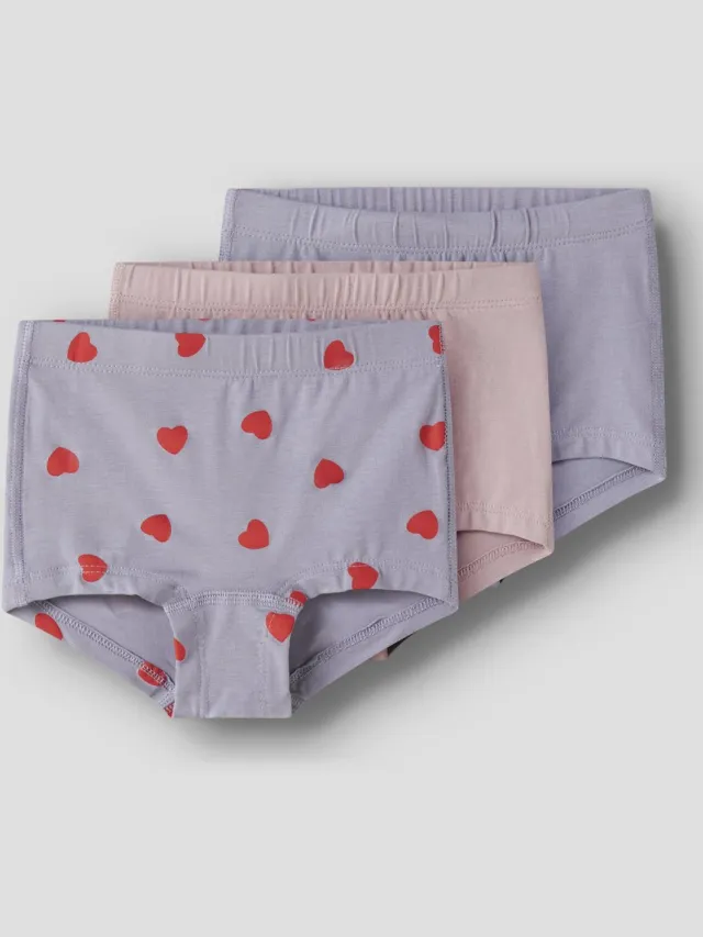 NAME IT Hipster 3-pack Lavender Gray