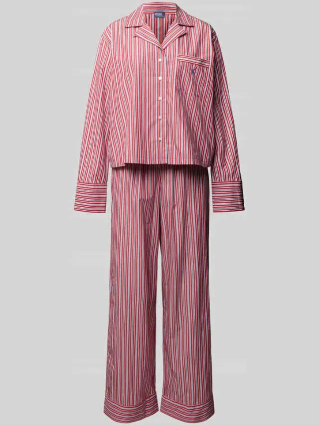 Polo Ralph Lauren Loose fit pyjama-set van puur katoen Rood