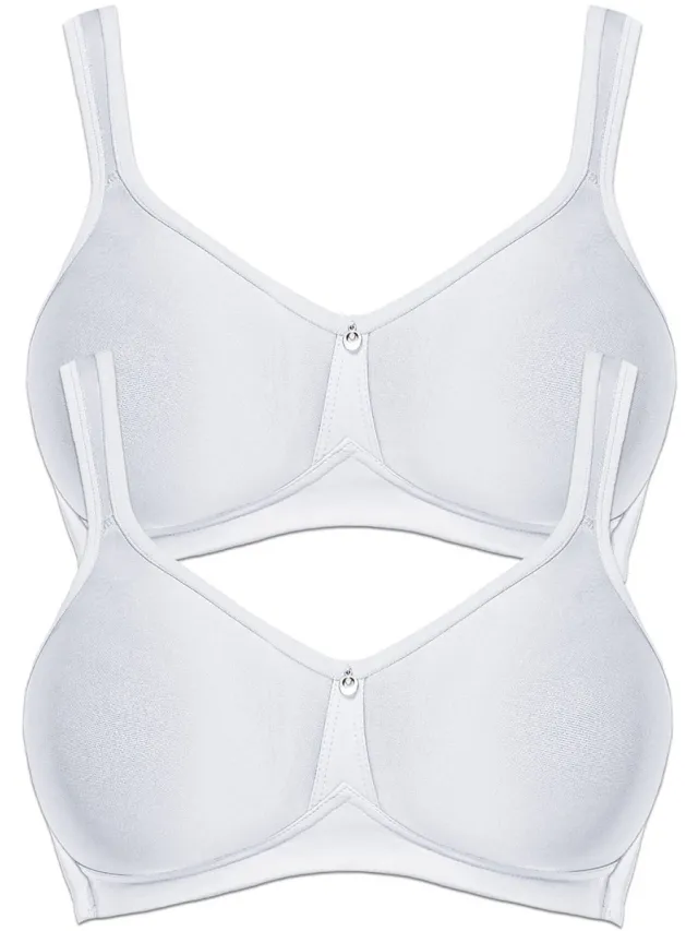 Susa 2-pack spacer-BH zonder beugel Catania wit wit