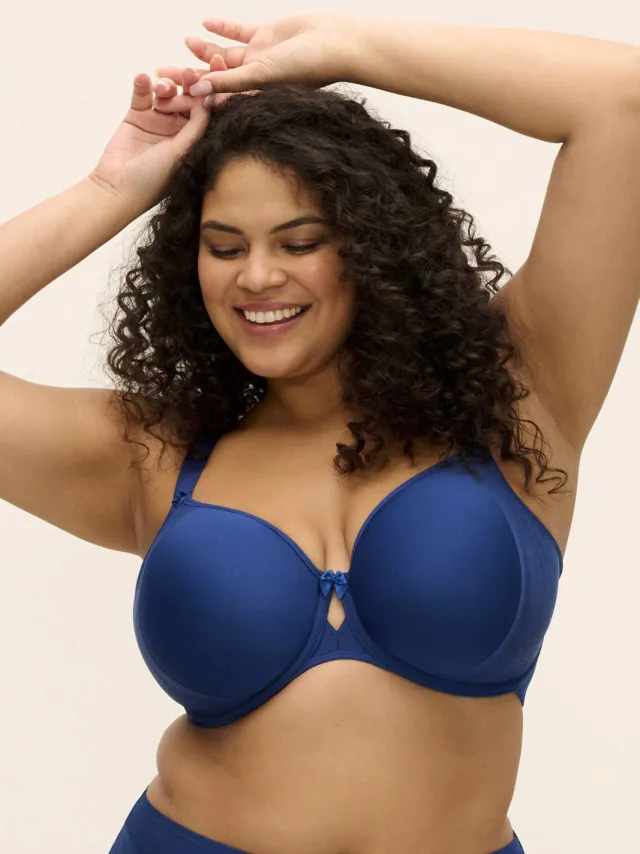 Elomi Nerina voorgevormde T-shirt-bh met beugel donkerblauw