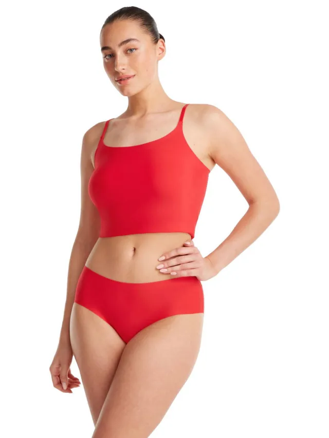 Ten Cate Secrets naadloze hipster met kant rood