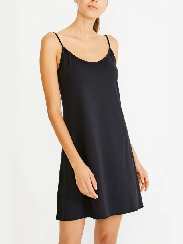 Penti Midi Jersey Lounge Jurk Zwart