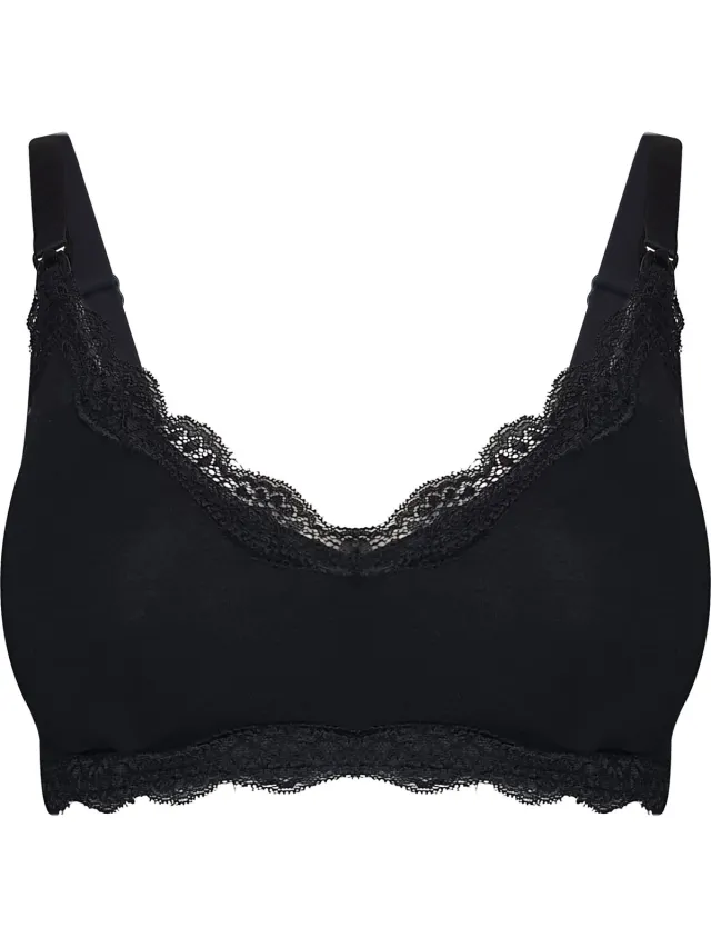 MAGIC Bodyfashion Mama Lace Bralette Dames Black Zwart
