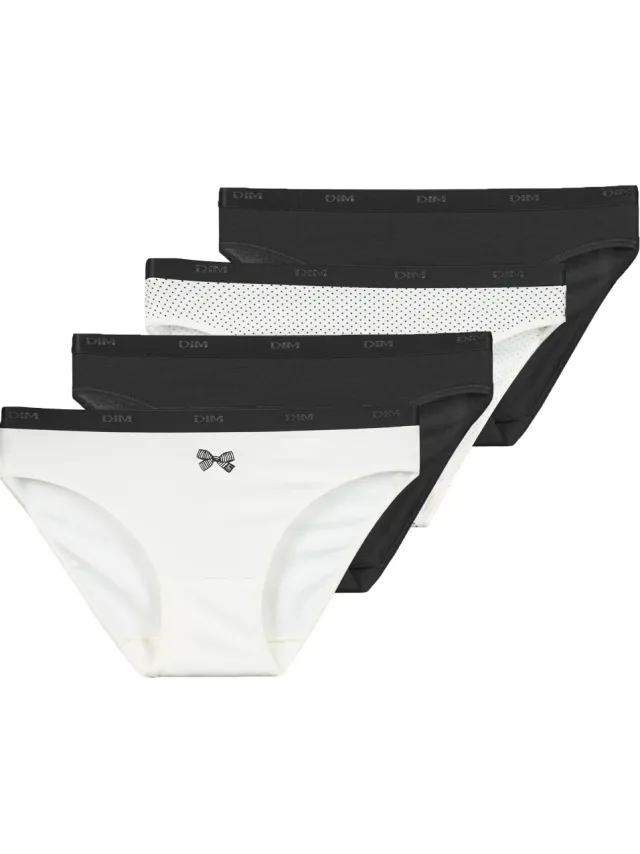 Dim Pockets Coton Stretch slip zwart, foto 2