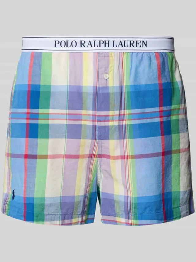 Polo Ralph Lauren regular fit pyjamashorts van puur katoen Blauw