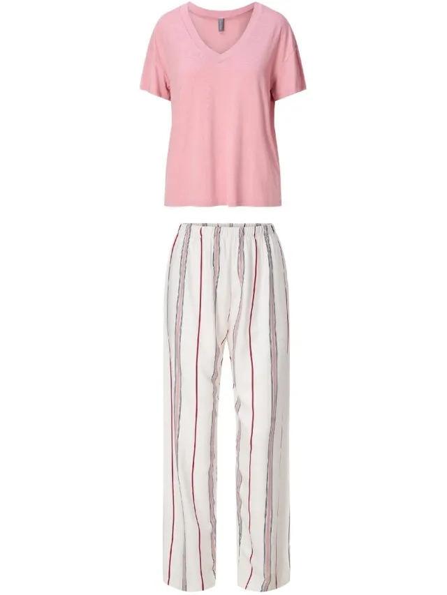 LingaDore Top & Lange Broek Roze/print