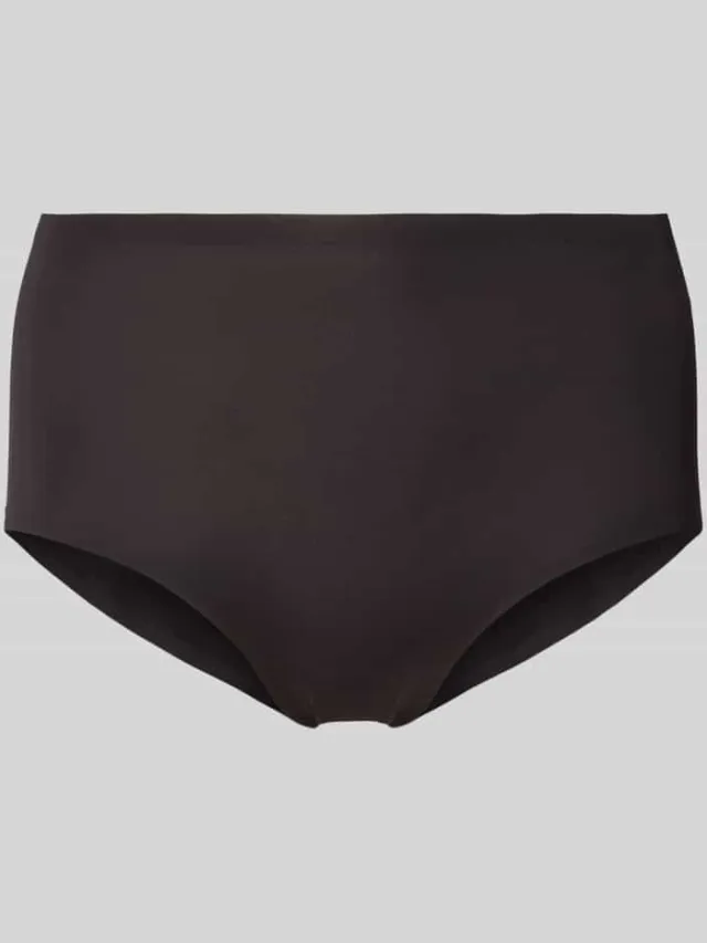 Mey slim fit slip met logoprint Zwart