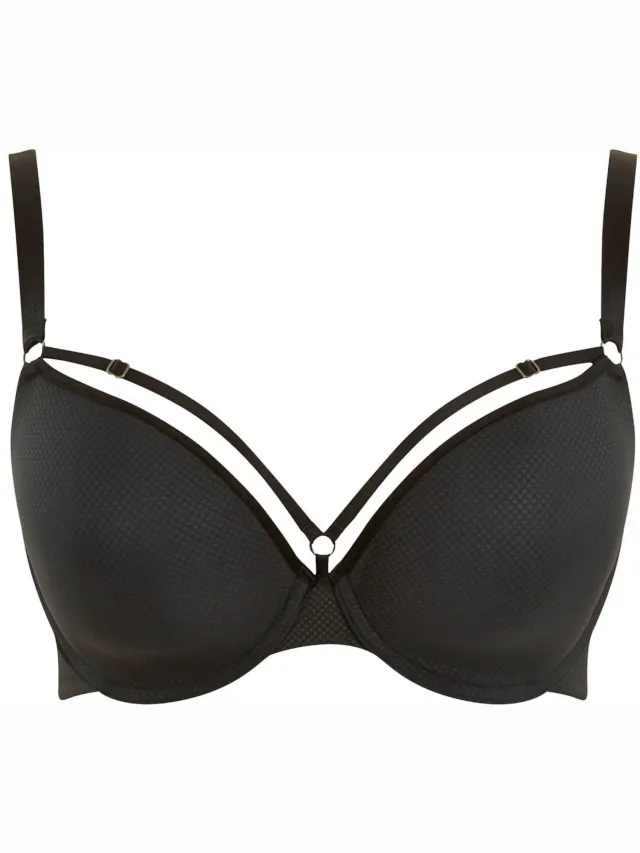 ESOTIQ Panache Elan Luxe - Plungebeha - Zwart - 34D / 75D - Gladde Cups