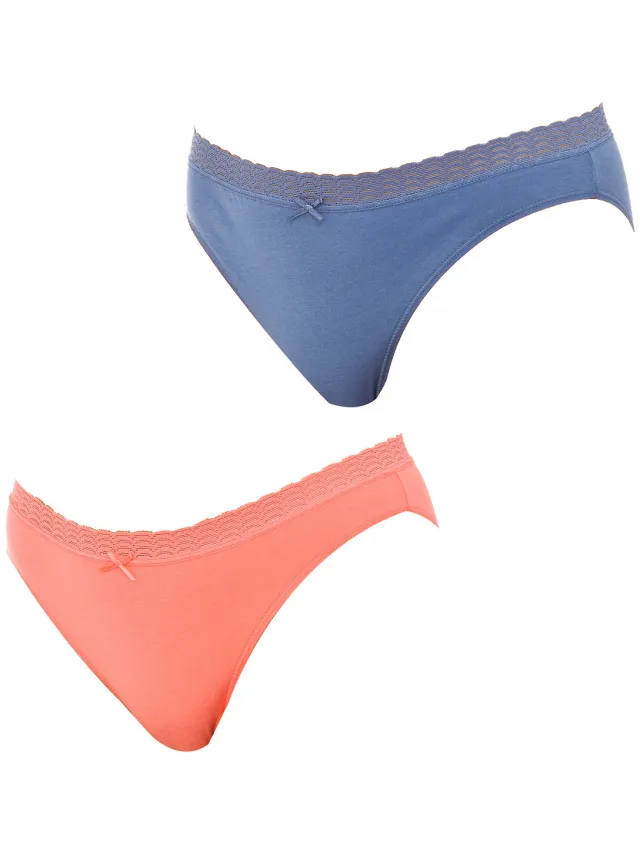 Dim D09AJ slip blauw en geel Multicolour