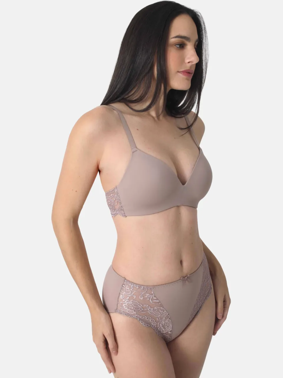 Sassa Mode Classic Lace maxislip taupe