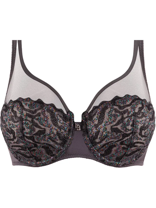Louisa Bracq BH "Electric Waves" - Smoke - 80-95C electric Blue