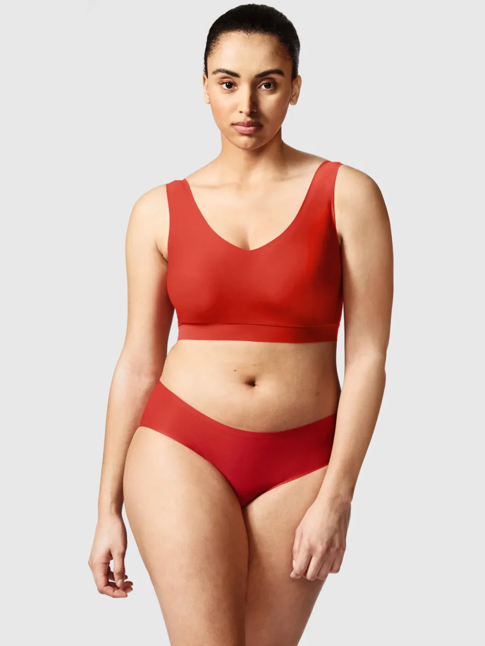 Chantelle Soft Stretch voorgevormde bh top rood