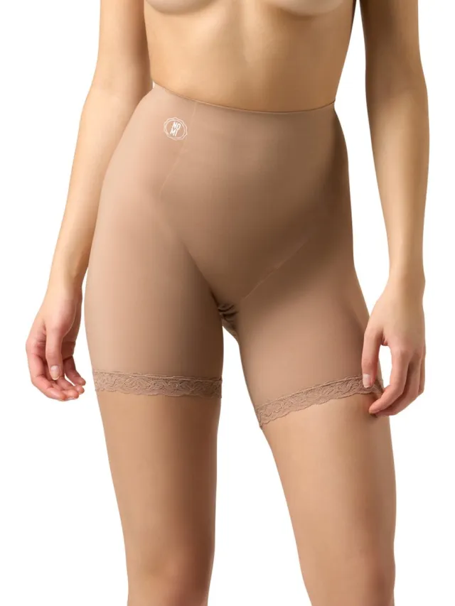 NOMI Shapewear Onzichtbaar Corrigerend Ondergoed Dames voor buik en benen met kant - Kleur Cinnamon
