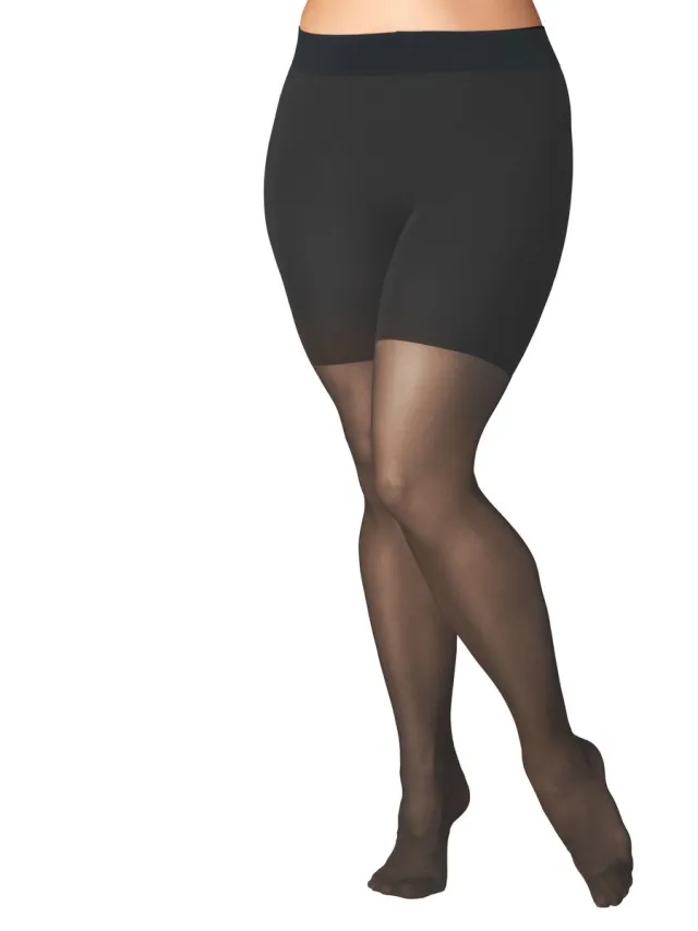 Falke Beauty Plus eenkleurig materiaal half ondoorzichtig 50 DEN panty dames grijs - maat A SHORT grijs 3146