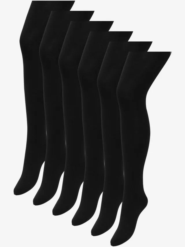 Next Dames - Set van 5 ondoorschijnende panty's van 100 denier - Zwart Black