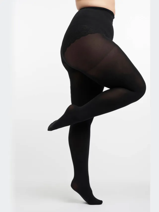 MS Mode panty 100 denier - zwart (set van 2)
