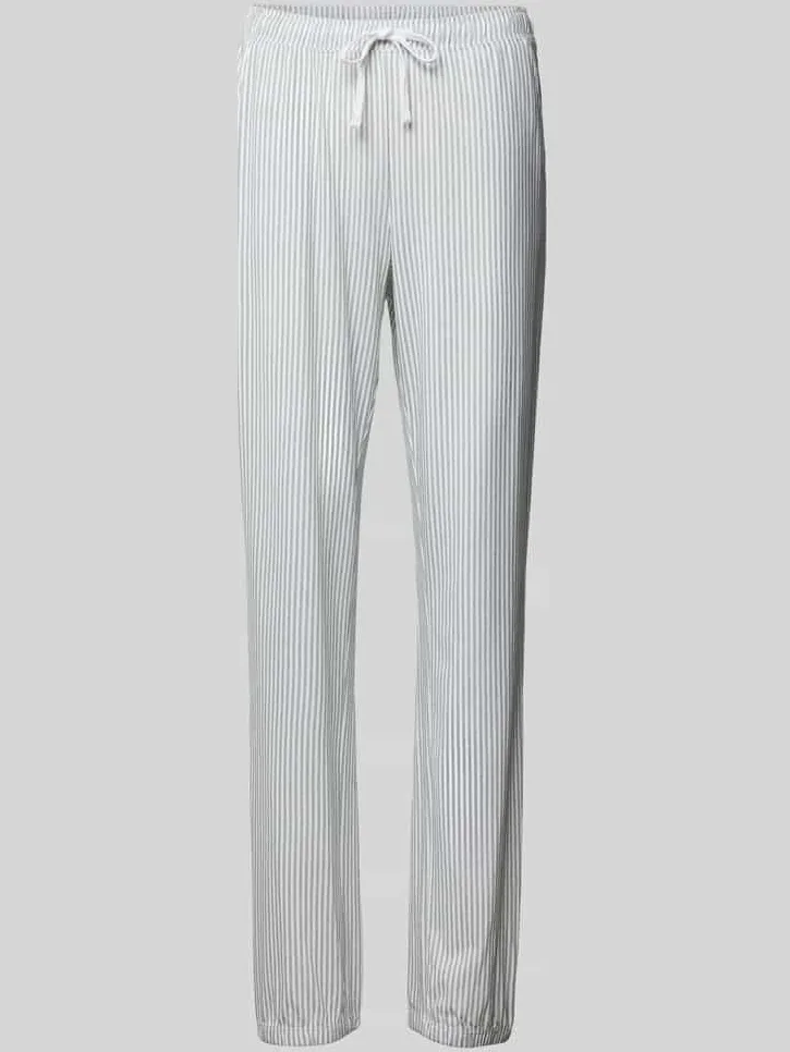 s.Oliver Regular fit pyjamabroek met mix van katoen en viscose Olijfgroen