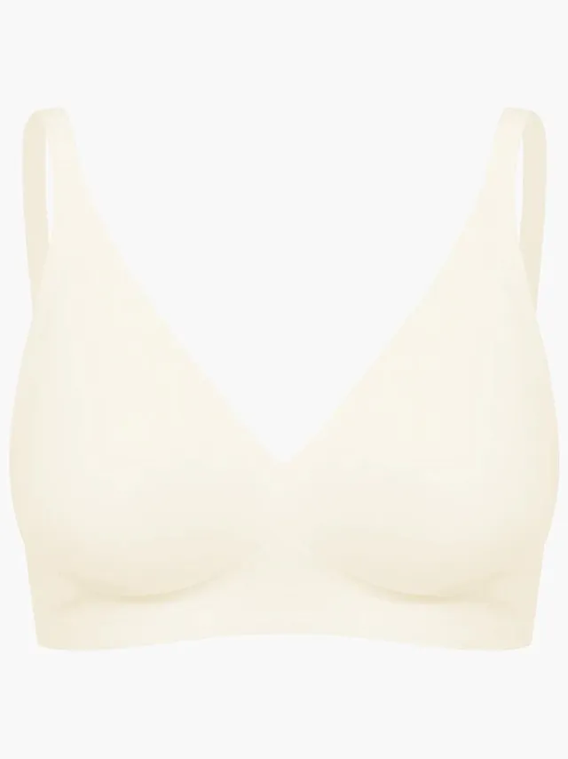 cfab Comfortabele push-up bh - Ecru - XL - BH Zonder Beugel Voorgevormd - Ondergoed - Naadlos