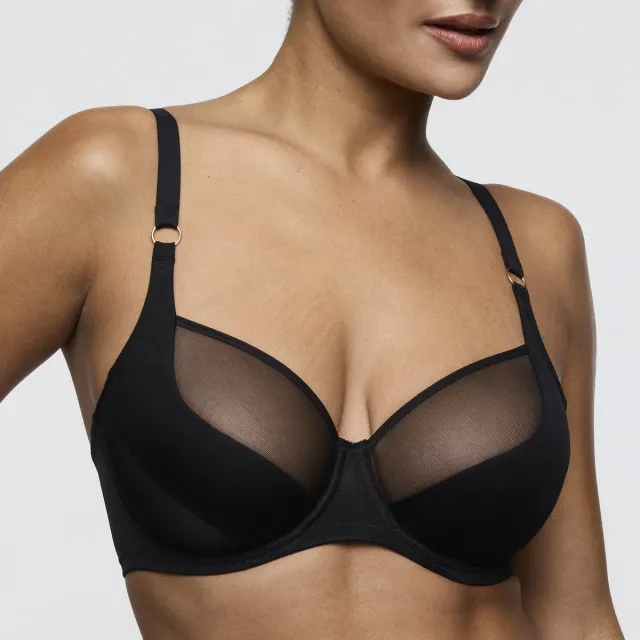 PrimaDonna Twist Sheary Balconnet Bh Tulpsnit 0142642 Zwart - maat EU 90D / FR