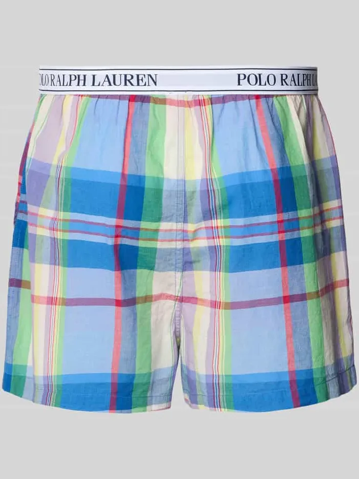 Polo Ralph Lauren regular fit pyjamashorts van puur katoen blauw, foto 2