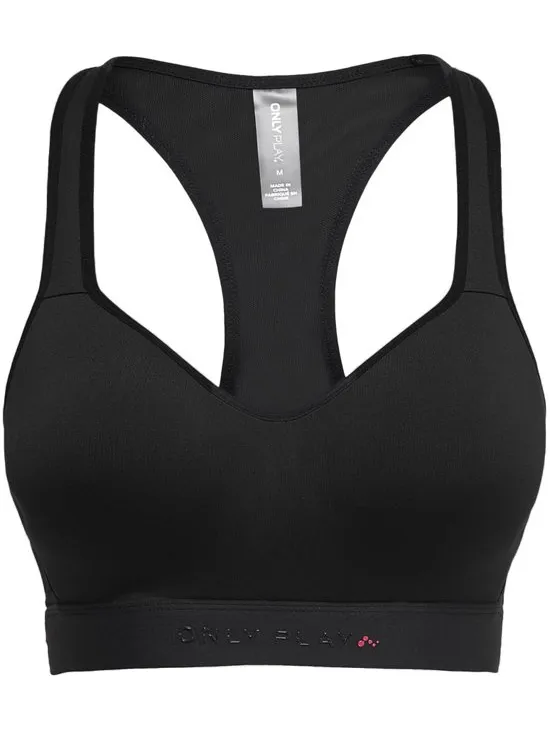 Only Play XL - Performance Sportbeha - Black Zwart