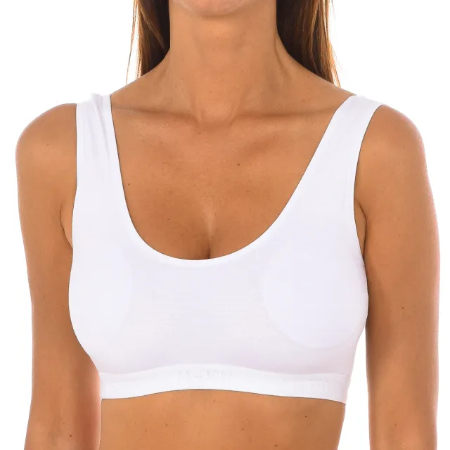 Q-En Dames Bamboo Sportbeha Q707 Wit