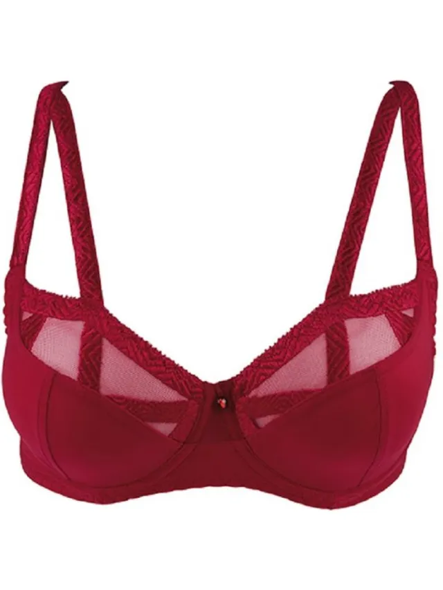 Louisa Bracq Serie Balconette Bh 47110 471 ROUGE A LEVRE - maat EU 85B / FR Rood