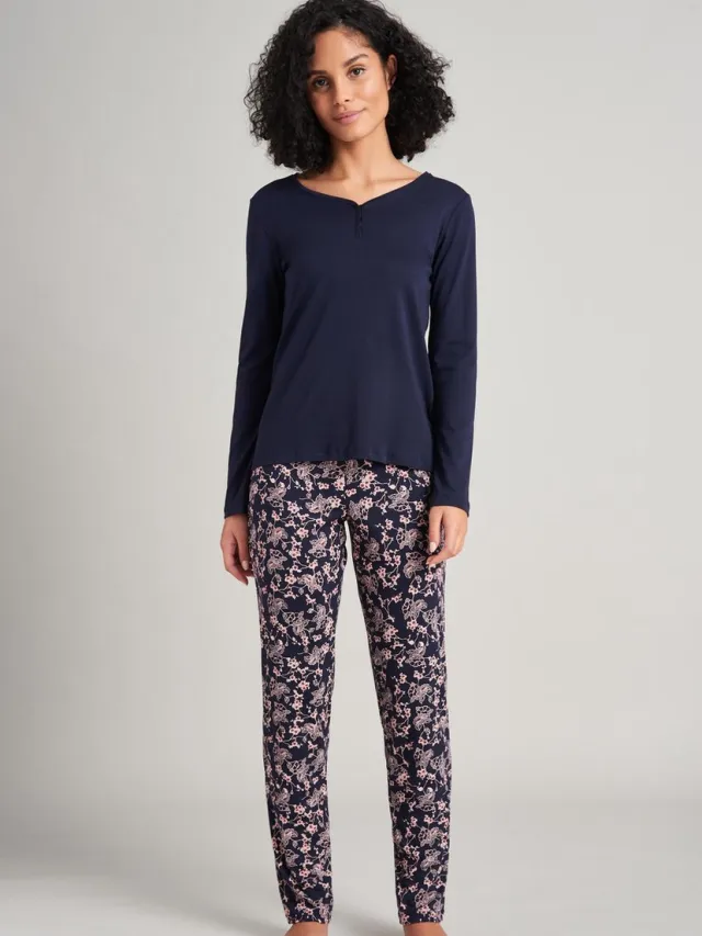 Schiesser Sence of Nostalgia – Pyjama – 175553 – Dark Blue - 44