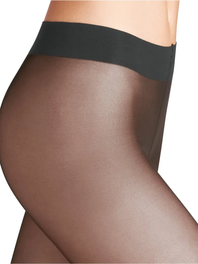 Falke Overknee met pluche overknee sok materiaal sheer 25 DEN panty dames grijs-L