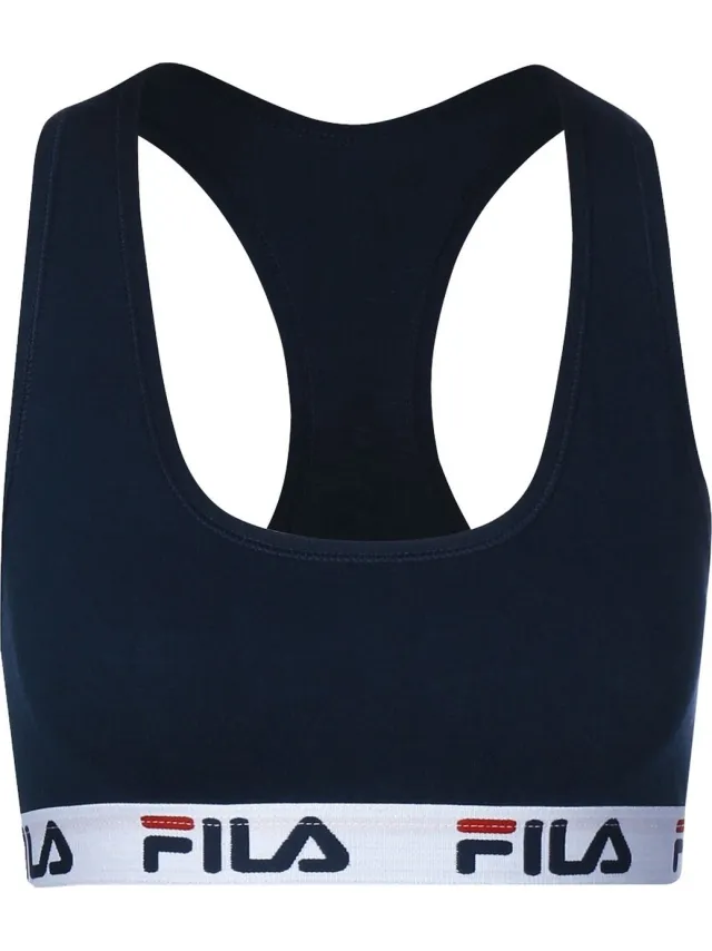 Fila Woman Bra Elastic Band - Racerback Top - S - Blauw