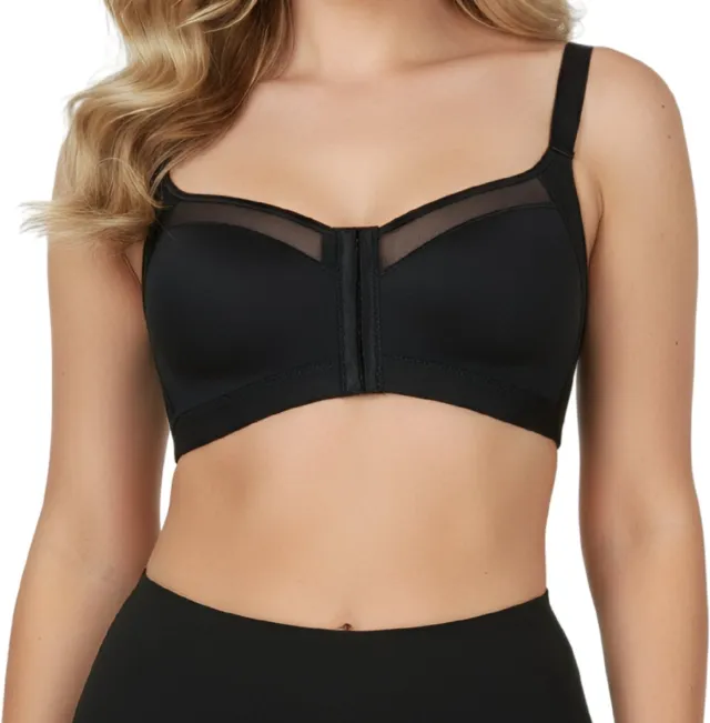 Shapetape Corrigerende BH met Voorsluiting - Zwart - Corrigerende BeHa Met Push Up - Beugelloze Bh - Post Operatieve BH - Magic Bra - Comfort BH - Ondersteunende BH - Beha Dames