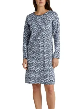 Calida Favourites Sleep Long-Sleeves Nightdress Blauw