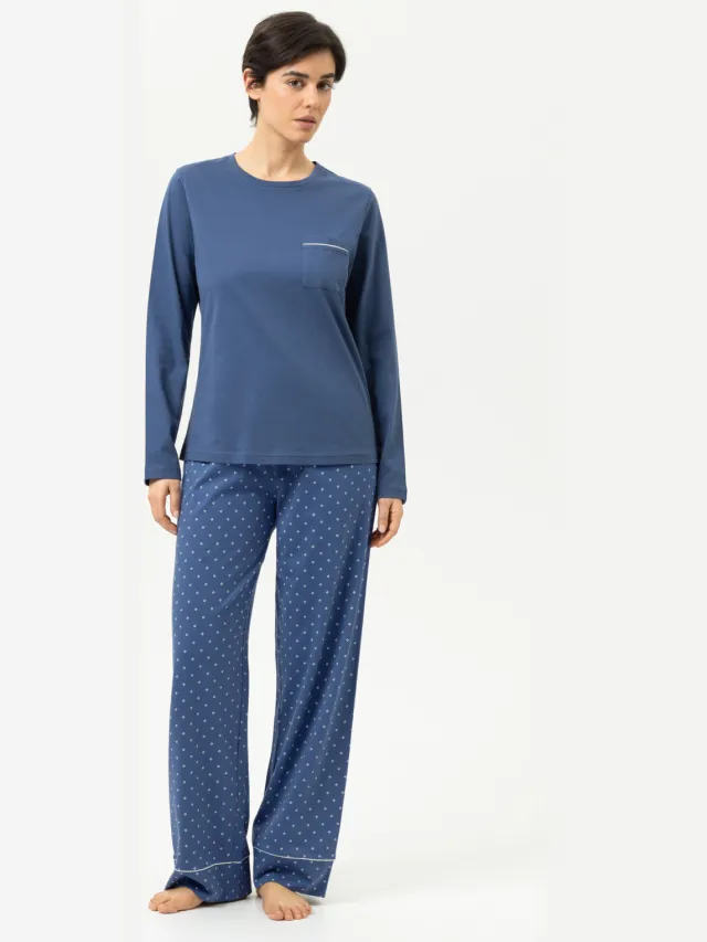 Mey Pak lang Serie Polka Dreams Midnight Dust blauw