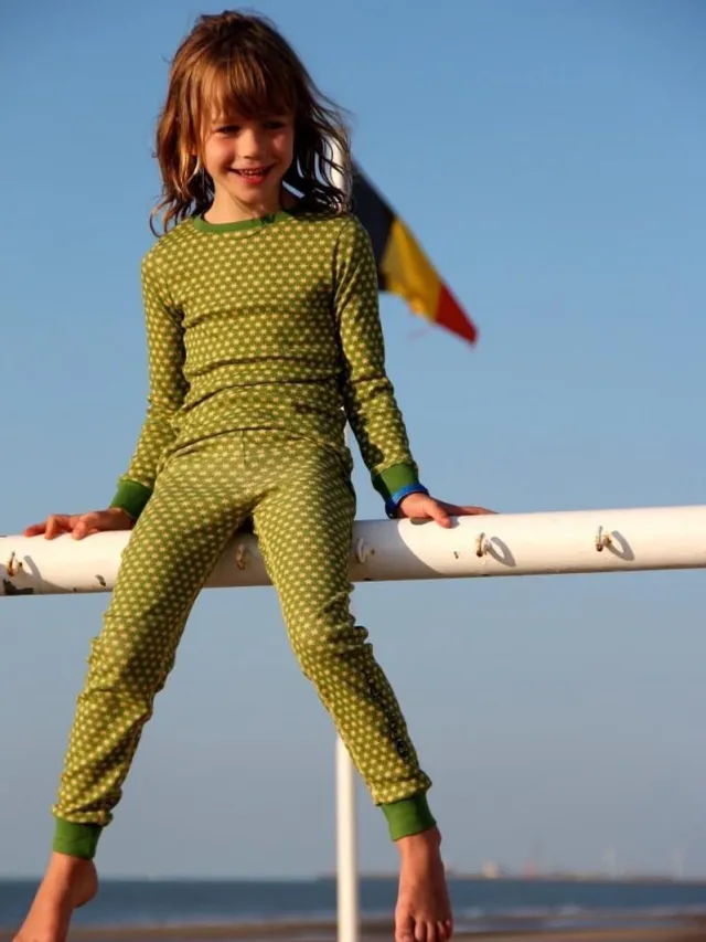 Ducksday pyjama broek unisex Funky Green - 2 jaar